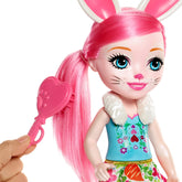 Enchantimals Huggable Cuties -Bree Bunny Doll (12-inch) and Twist animal friend